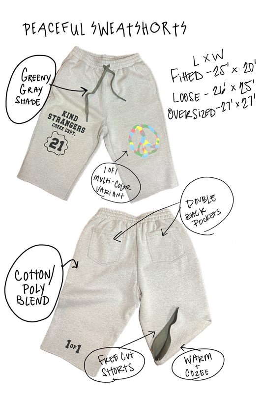 PEACEFUL SWEAT SHORTS