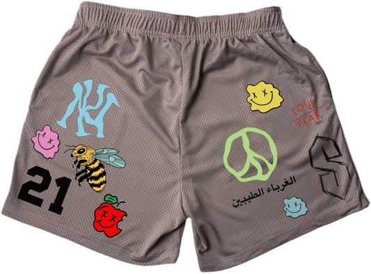 StickerBomb Mesh shorts