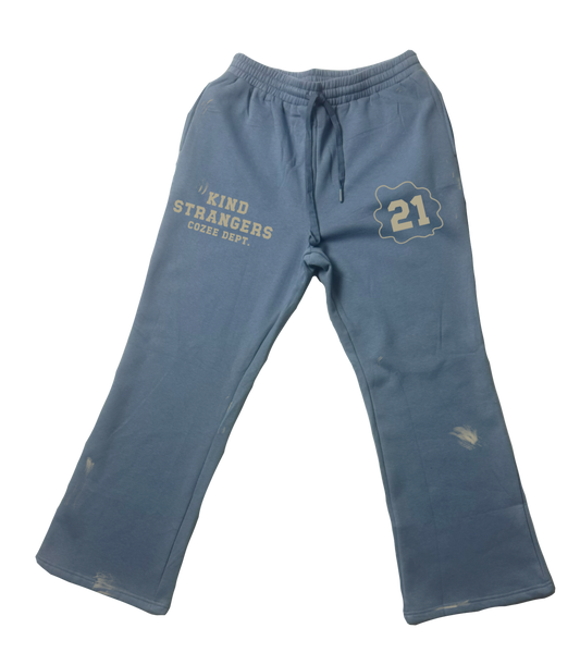 Cozee ‘Clear Sky’s’ Blue Flare Sweats
