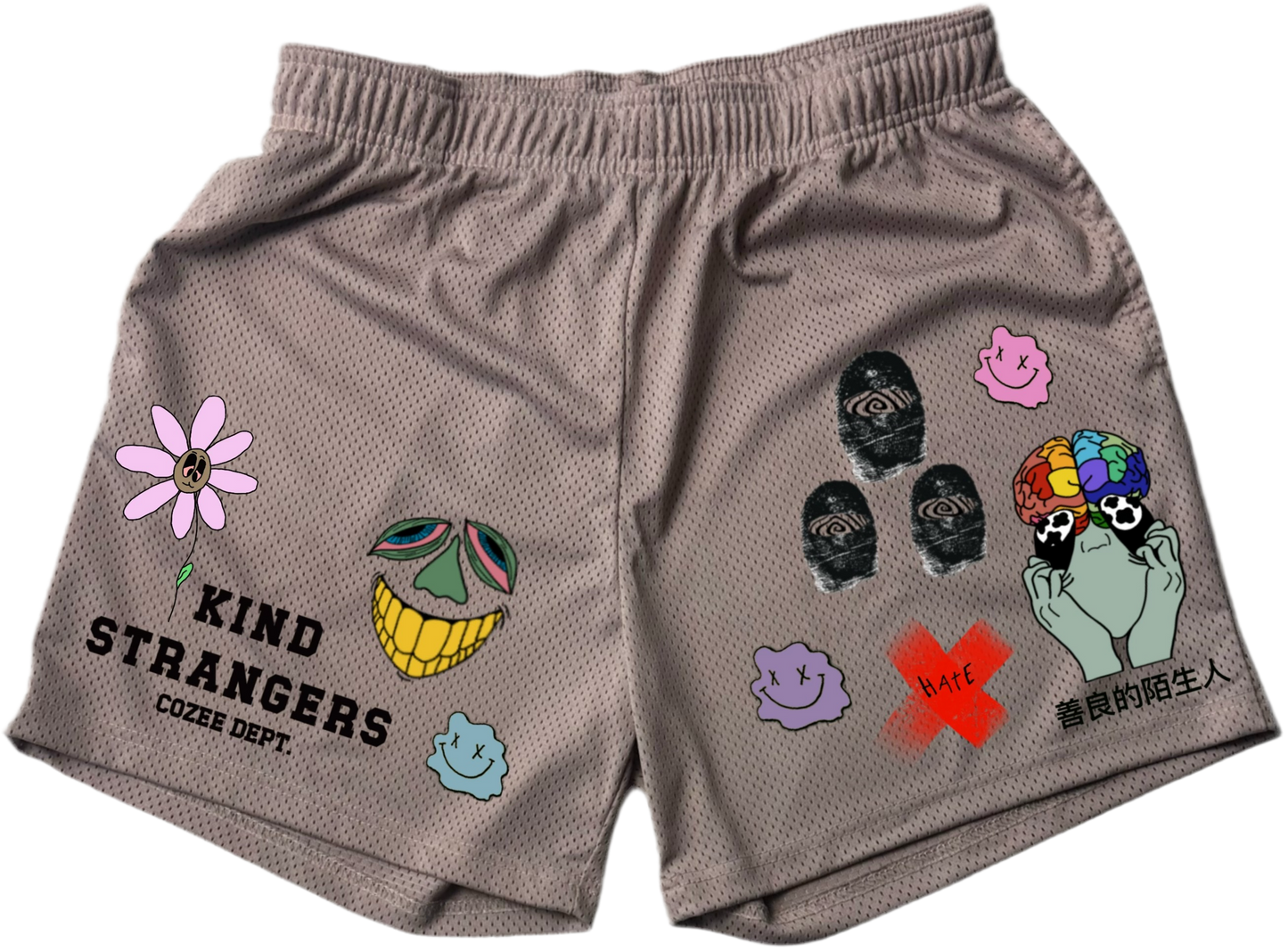 StickerBomb Mesh shorts