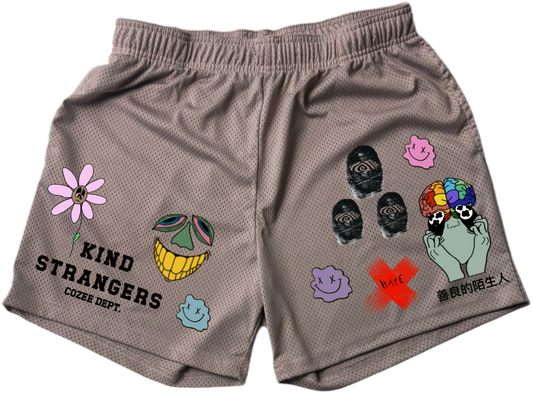 StickerBomb Mesh shorts