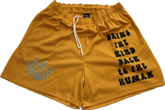 Golden-Orange Ice mesh short