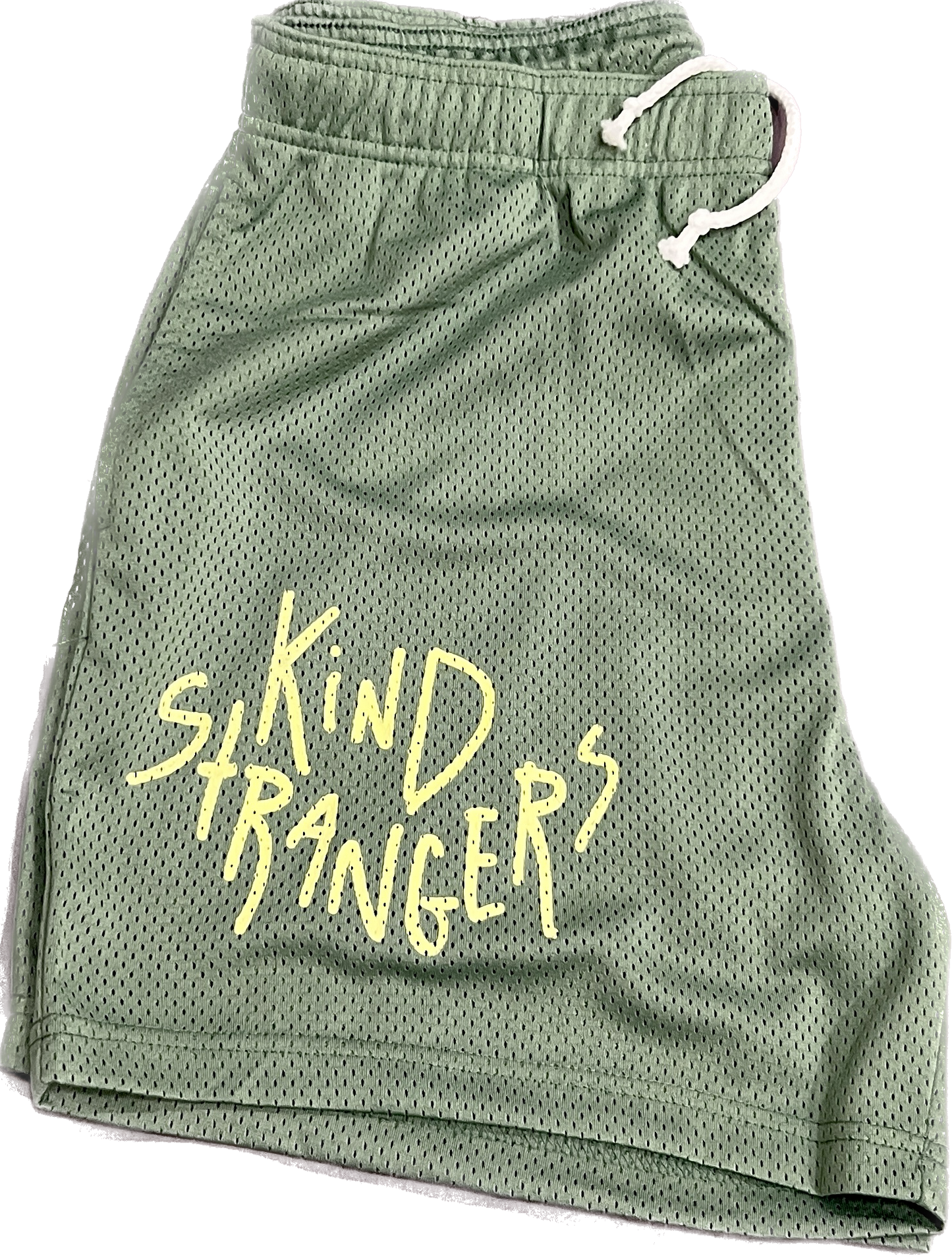 Green Butter mesh shorts