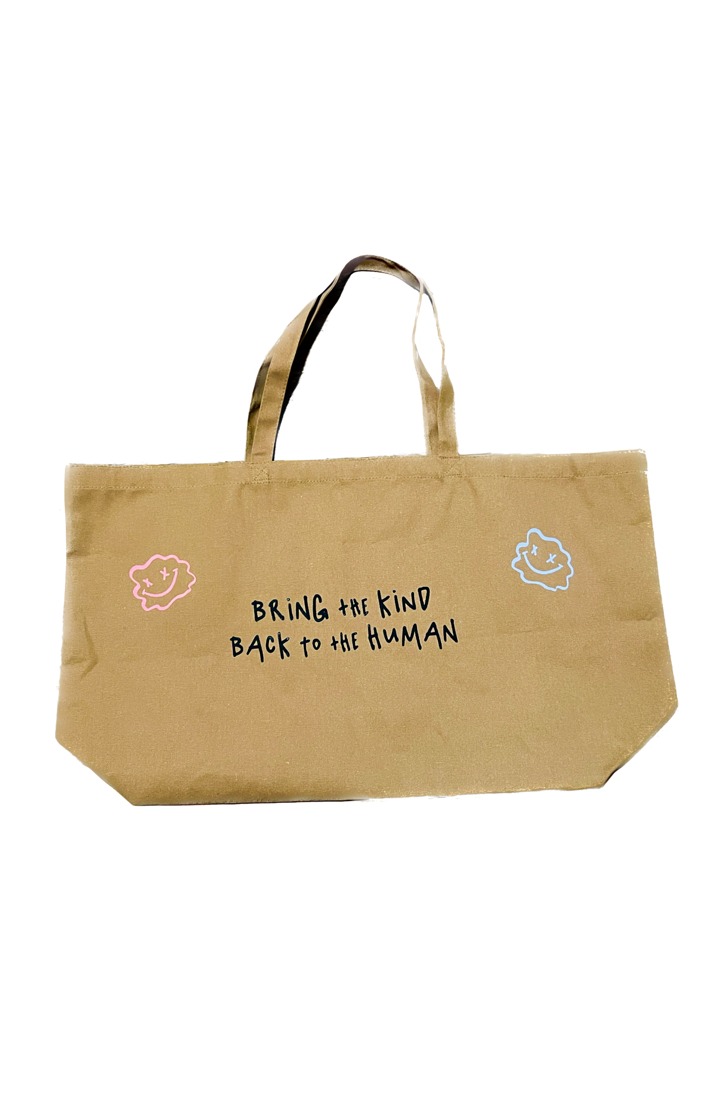 Tan Happy Jumbo tote